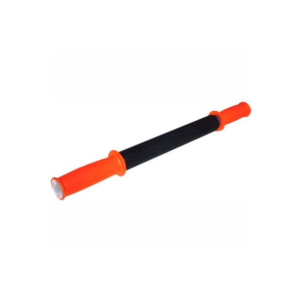 Fabrication Enterprises Tiger Tail 18" Classic Hand Held Portable Foam Roller, Black/Orange 14-1290 - main